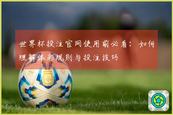 世界杯投注官网使用前必看：如何理解体彩规则与投注技巧