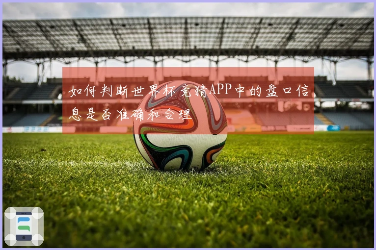 如何判断世界杯竞猜APP中的盘口信息是否准确和合理